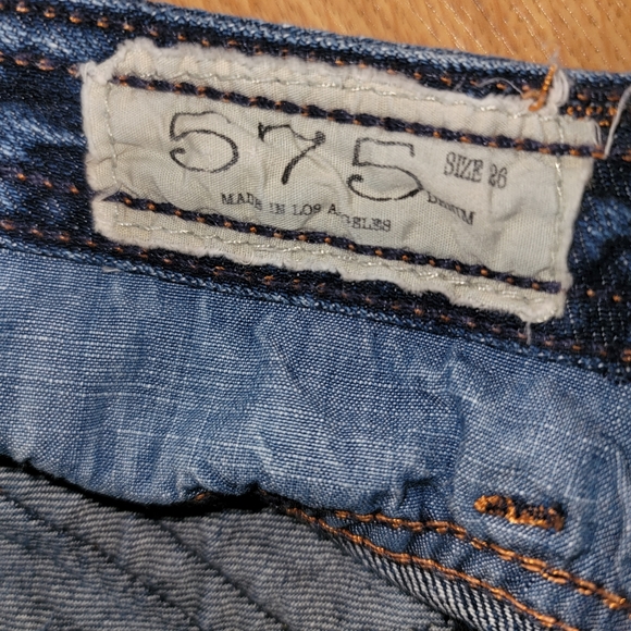 575 denim wide leg capris jeans 26 - Picture 4 of 12